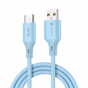 Кабель USB A to USB C Forcell F-Energy QC4.0 3A 66W Silicone 1 m C342 синий