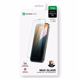 AmazingThing Titan Max grūdintas stiklas iPhone 16 Pro