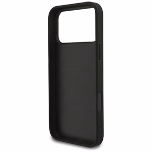Guess PU Fixed Glitter 4G Metal Logo case for Apple iPhone 18 Pro Max, Black