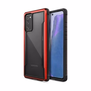 Чехол X-Doria Raptic Shield для Samsung Galaxy Note 20, алюминиевый, испытан падением с высоты 3 m, красный