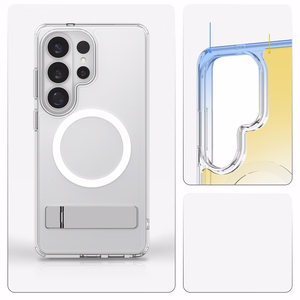 Spigen Ultra Hybrid S Mag MagSafe Чехол для Samsung Galaxy S26 Ultra - прозрачный и белый