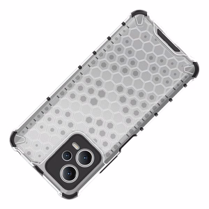Honeycomb dėklas telefonui Xiaomi Redmi Note 12 5G / Poco X5 5G šarvuotas hibridinis dangtelis juodas