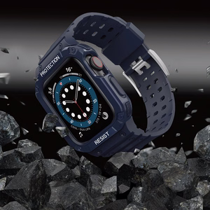Apsauginė apyrankė Apple Watch 42/44/45mm šarvuotas dėklas - mėlyna