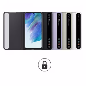 Telefono dėklas Smart Clear View Cover skirtas Samsung G980 S20 / baltas / OEM