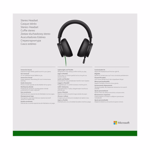 Microsoft Xbox Stereo Headset Wired Head-band Gaming Black
