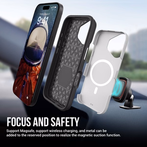 Dėklas Perfectionists Triangle Mag Case Apple iPhone 11 sidabrinis