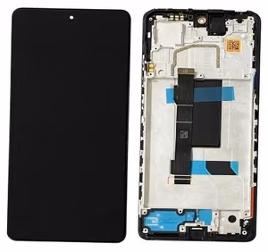 LCD ekranas Xiaomi Redmi Note 12 Pro 5G/Poco X5 Pro 5G su jutikliniu ekranu su rėmeliu Midnight Black originalus (naudotas, kokybės klasė A)