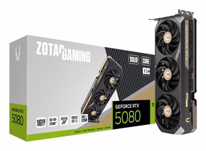 Видеокарта Zotac GAMING GeForce RTX 5080 SOLID CORE OC NVIDIA 16 ГБ GDDR7