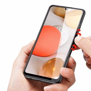 Dux Ducis Fino чехол покрытый нейлоновым материалом для Samsung Galaxy A42 5G зелёный