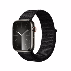 Ремешок Crong Nylon Reflex Sport для Apple Watch 38 / 40 / 41 / 42 mm, чёрный