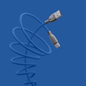 Forever Tornado кабель USB - USB-C 1,0 м 3A тёмно-синий