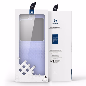 Кожаный чехол Dux Ducis Bril для Samsung Galaxy Z Flip 5 5G - фиолетовый