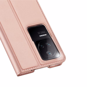 Чехол Dux Ducis Skin Pro Holster с откидной крышкой для Xiaomi Poco F4 5G розовый