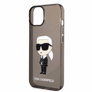 Karl Lagerfeld Ikonik Karl dėklas telefonui iPhone 14 Plus - juodas