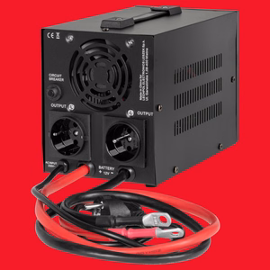 Rebel POWER-500-LFP4 backup power supply, pure sine wave inverter with charging, 12 V / 230 V, 500 VA / 300 W