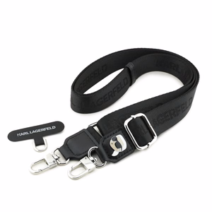 Dirželis telefonui Karl Lagerfeld Universal Crossbody Strap Karl Patch juodas