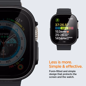 Spigen Thin Fit 360 dėklas, skirtas Apple Watch Ultra 49 mm, juodas
