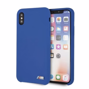 BMW Silicone M Collection dėklas telefonui iPhone X / Xs - mėlynas