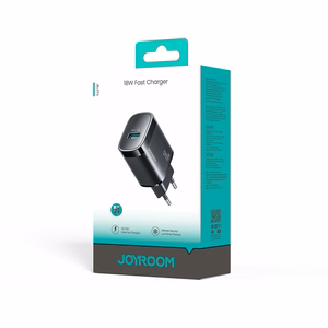 Įkroviklis Joyroom JR-TF4 18W USB-A + USB-A to USB-C cable 1.0m juodas