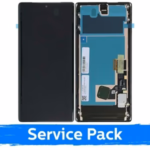LCD ekranas skirtas Google Pixel 6 Pro juodas su rėmeliu (Service Pack)