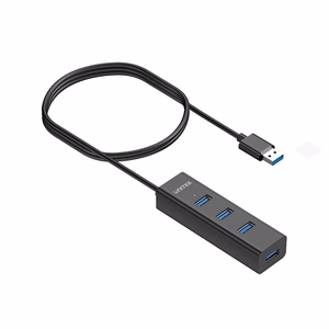 UNITEK Y-3089V01 USB 3.2 Gen 1 Type-A šakotuvas 5000 Mbit/s juodas