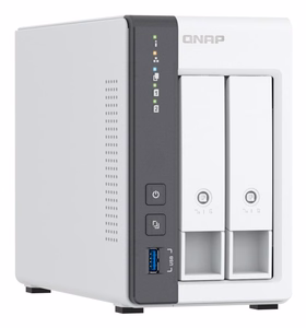 QNAP TS-216G NAS ir duomenų saugojimo serveris Tower Cortex-A Cortex-A55 4 GB HDD Balta