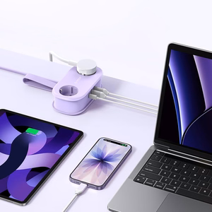 Orico AP3 20W GaN 5in1 удлинитель 2x AC + 2x USB-A + 1x USB-C - фиолетовый