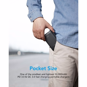 Išorinė baterija POWER BANK VEGER S11 10000mAh (Type-C; MicroUSB; 22.5W) juoda