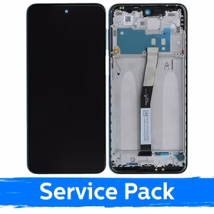 LCD ekranas skirtas Xiaomi Redmi Note 9S (Note 9 Pro) su rėmeliu / Tropical Green / (Service Pack)