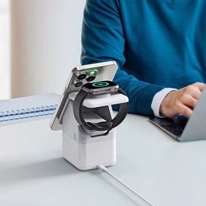 Įkroviklis belaidis DUZZONA W20 4-in-1 MagSafe baltas