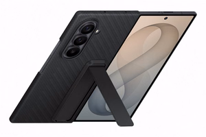XF976SBE карбоновый чехол с подставкой Samsung Galaxy Fold 8 Ultra, черный