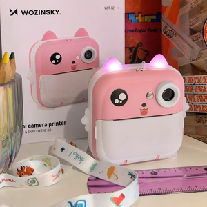 Wozinsky WDT-01 vaikų kamera su terminiu spausdintuvu - rožinė