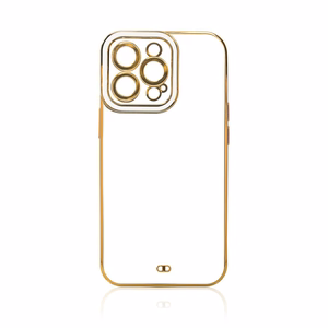 Fashion Case чехол для Xiaomi Redmi Note 11 Pro гелевая крышка с золотой рамкой белый