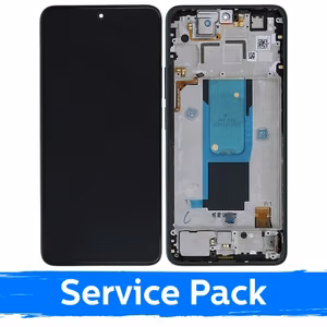LCD ekranas suderinamas su Xiaomi Redmi Note 11 Pro+ 5G (11 Pro Plus 5G) su rėmeliu / Forest Green / (Service Pack)