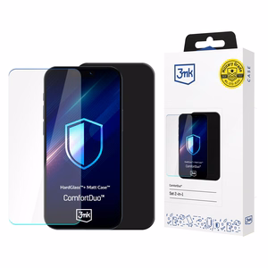 3mk ComfortDuo Matt Black MagCase protective set case + glass for Samsung Galaxy M15 5G - matt black