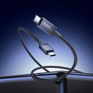 Кабель USB C - USB C Hoco 3A 60W с дисплеем 1 м X118 чёрный