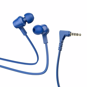 HOCO laidinės ausinės Jack 3,5 mm su mikrofonu M86 mėlynos
