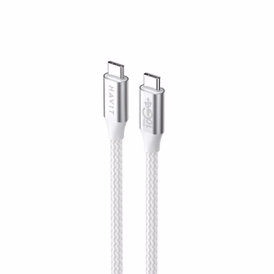 Havit CB6290 - USB Type C į USB Type C laidas, 1 m (baltas/pilkas)