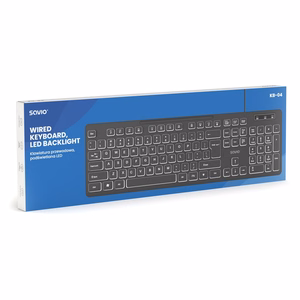 Savio KB-04 klaviatūra Namams / biurui USB QWERTY JK tarptautinė Juoda