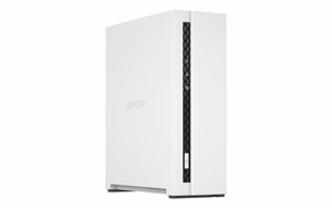 QNAP TS-133 NAS ir duomenų saugojimo serveris Tower Cortex-A55 2 GB DDR4 0 TB QNAP Turbo System Balta