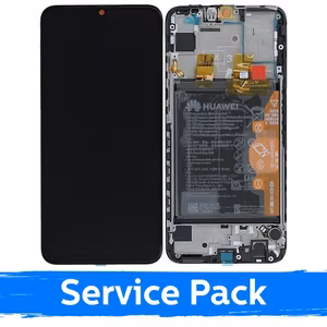 LCD Display Compatible With Huawei P Smart 2019 Black With Frame (Service Pack)