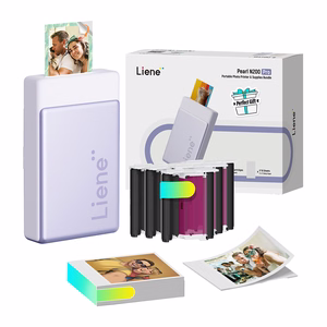 Liene Pearl N200 Pro 2x3" nešiojamo nuotraukų spausdintuvo rinkinys (violetinis)