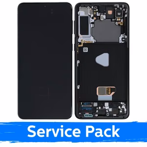 LCD-дисплей для Samsung G996 S21 Plus в рамке Phantom Black (Service Pack)