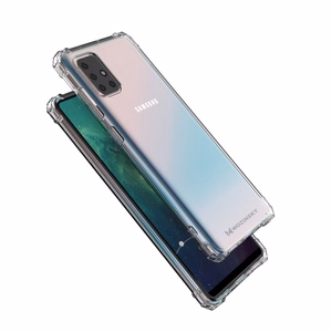 Dėklas telefonui Wozinsky – atsparus smūgiams, patvarus su militarinės klasės apsauga, skirtas Samsung Galaxy A72 4G, skaidrus