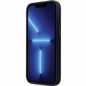 Karl Lagerfeld KLHCP14XSMHKNPK dėklas telefonui iPhone 14 Pro Max 6.7" - juodas silikoninis Ikonik metalinis ženkliukas