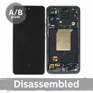 LCD дисплей совместимый с Samsung A556 A55 5G с рамкой / тёмно-синий / (б/у 9.5/10)