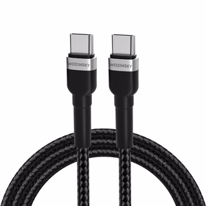 Wozinsky WNBCC2 кабель USB-C USB-C PD 65W 2м - чёрный