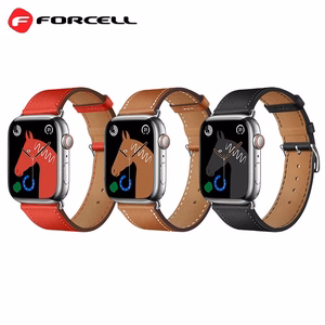 FORCELL F-DESIGN FA20 ekologiškos odos dirželis APPLE Watch 38 / 40 / 41 mm raudonas