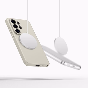 Чехол Tech-Protect Silicone MagSafe для Samsung Galaxy S26 Ultra бежевый