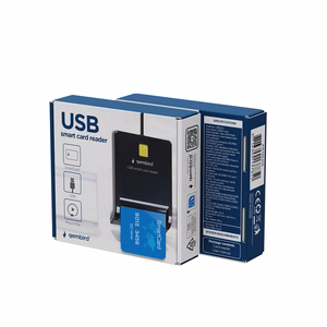 Gembird FD2-SCR – USB-считыватель смарт-карт, чёрный
